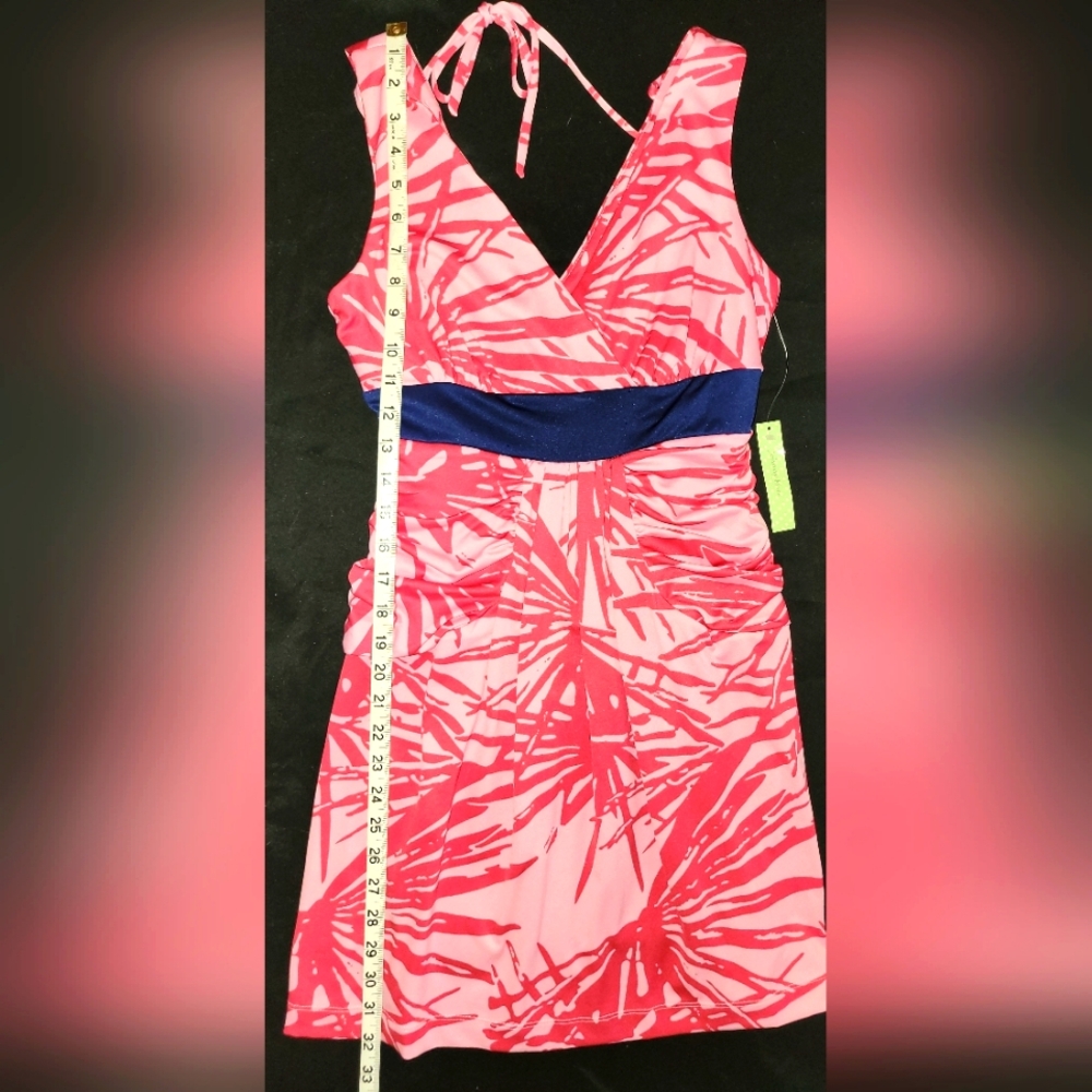 NWT size small Hot Pink halter dress Johnny Martin